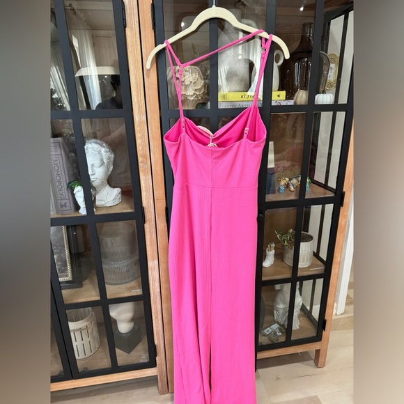 Camila Coelho Knit Cutout Detail Strappy Hayley Maxi Dress barbie pink bodycon - Picture 5 of 8